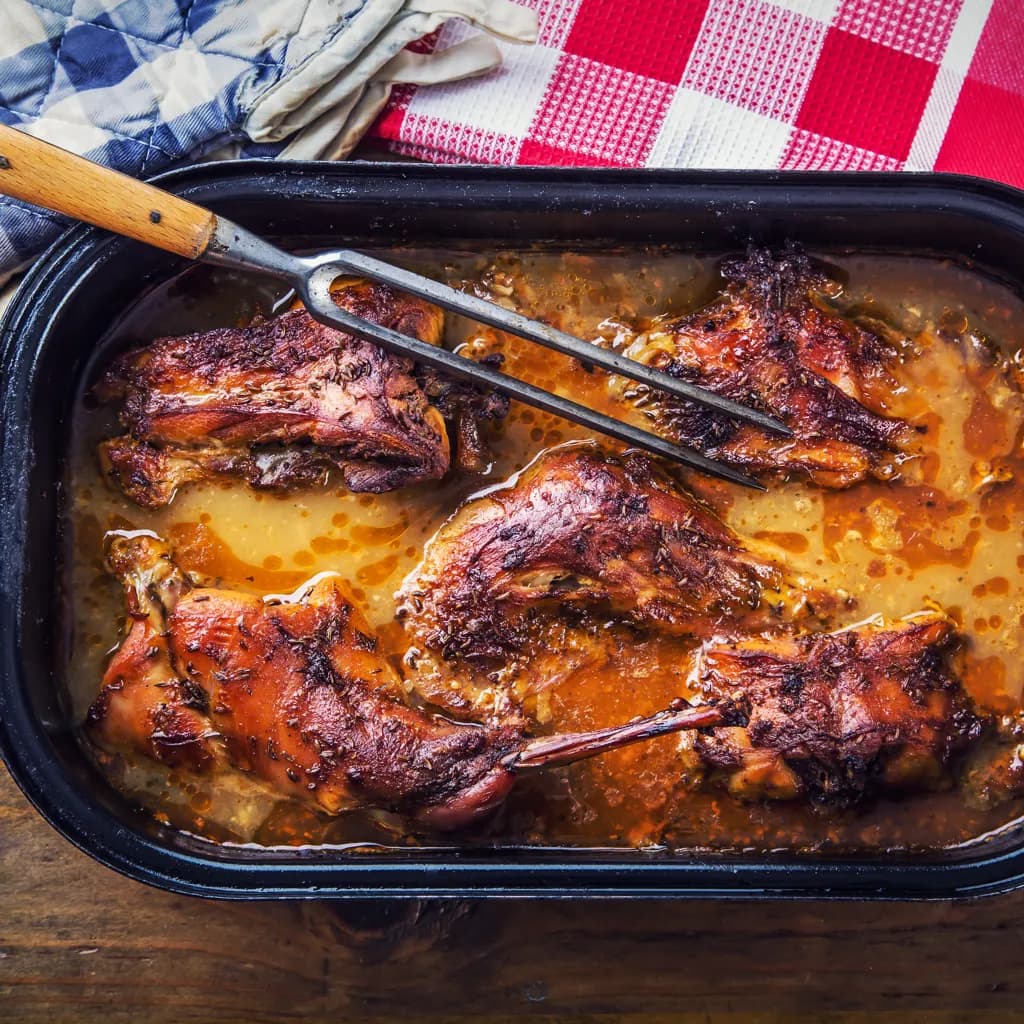 1 Lapin Entier Sauté + Attiéké